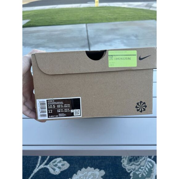 Nike Kyrie 8 White/ University Red/ Black -DJ6017-100 - Size 10.5